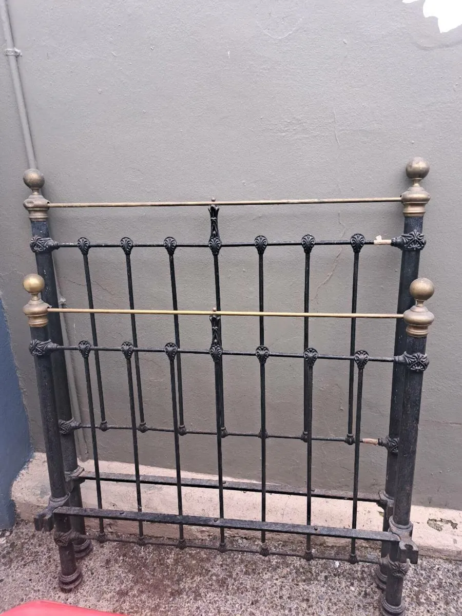Antique  brass bed