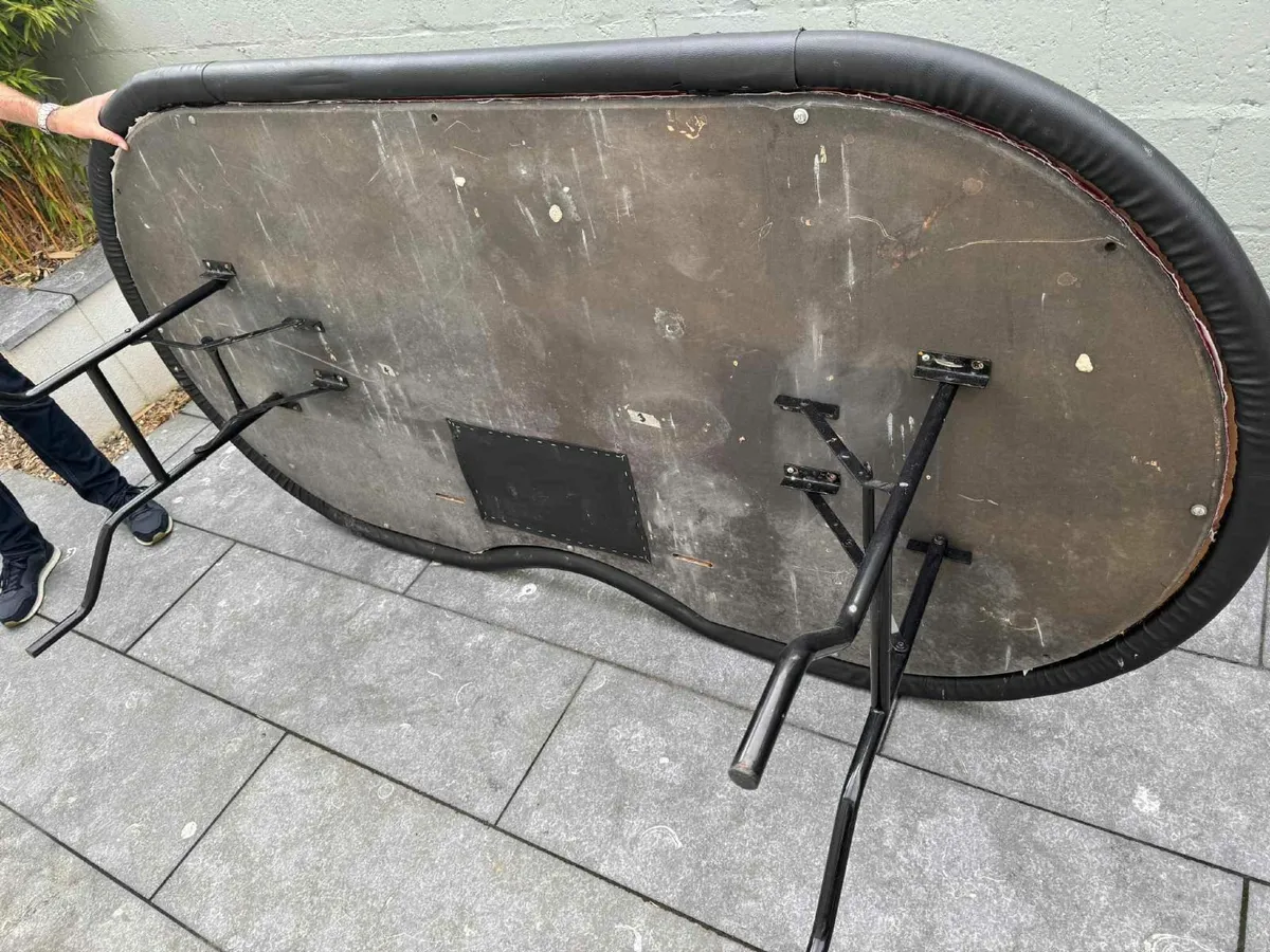 Poker Table - 10 seater folding legs - Image 4