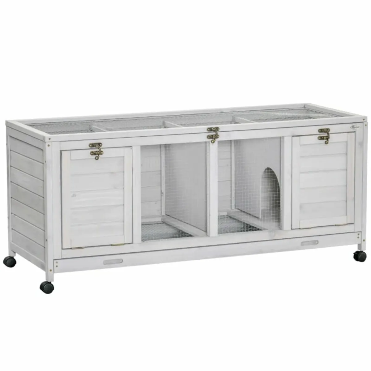 Rabbit Hutch, Mobile Guinea Pig Cage, Separable Bu - Image 4