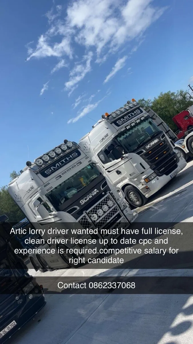 Truck driver wanted - Image 1