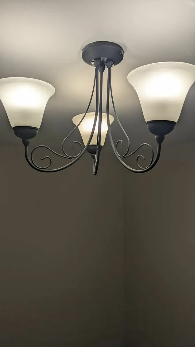 Two semi-flush ceiling lights - Image 2