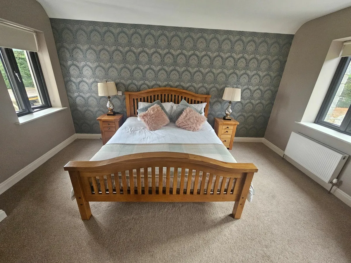 Super king Bed, lockers and dresser - Image 4
