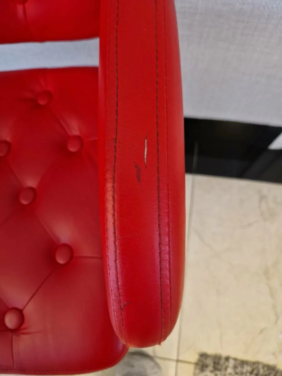 Red bar stool - Image 2
