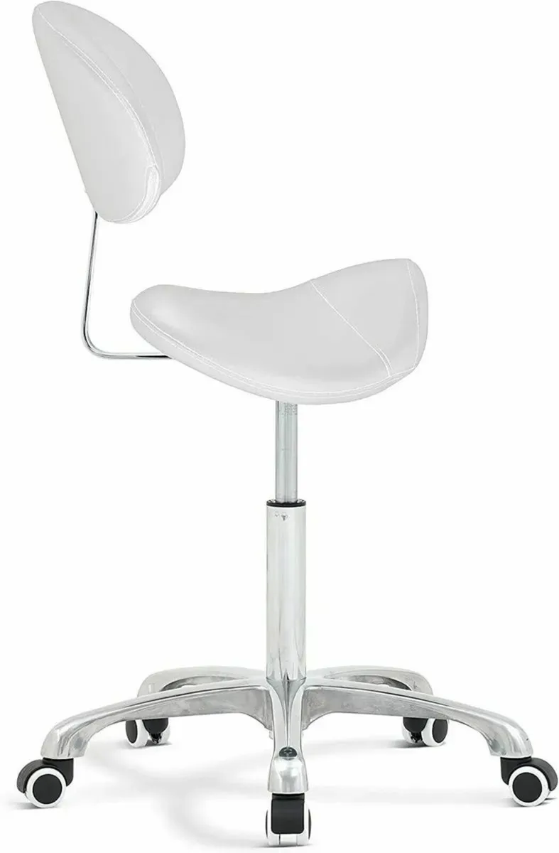 Hydraulic Saddle Stool Massage Rolling Work Chair - Image 2