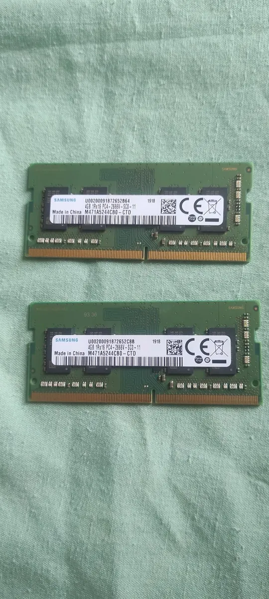 Samsung 8GB DDR4 SODIMM Laptop RAM Kit (2×4GB,2666 - Image 1