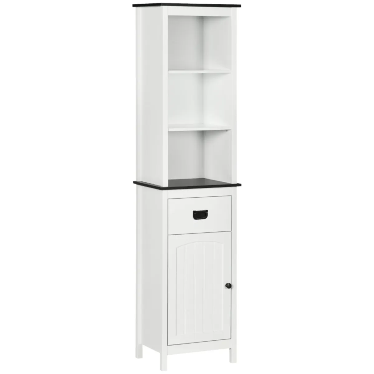 Tall Bathroom Cabinet, Freestanding Tallboy Storag - Image 1