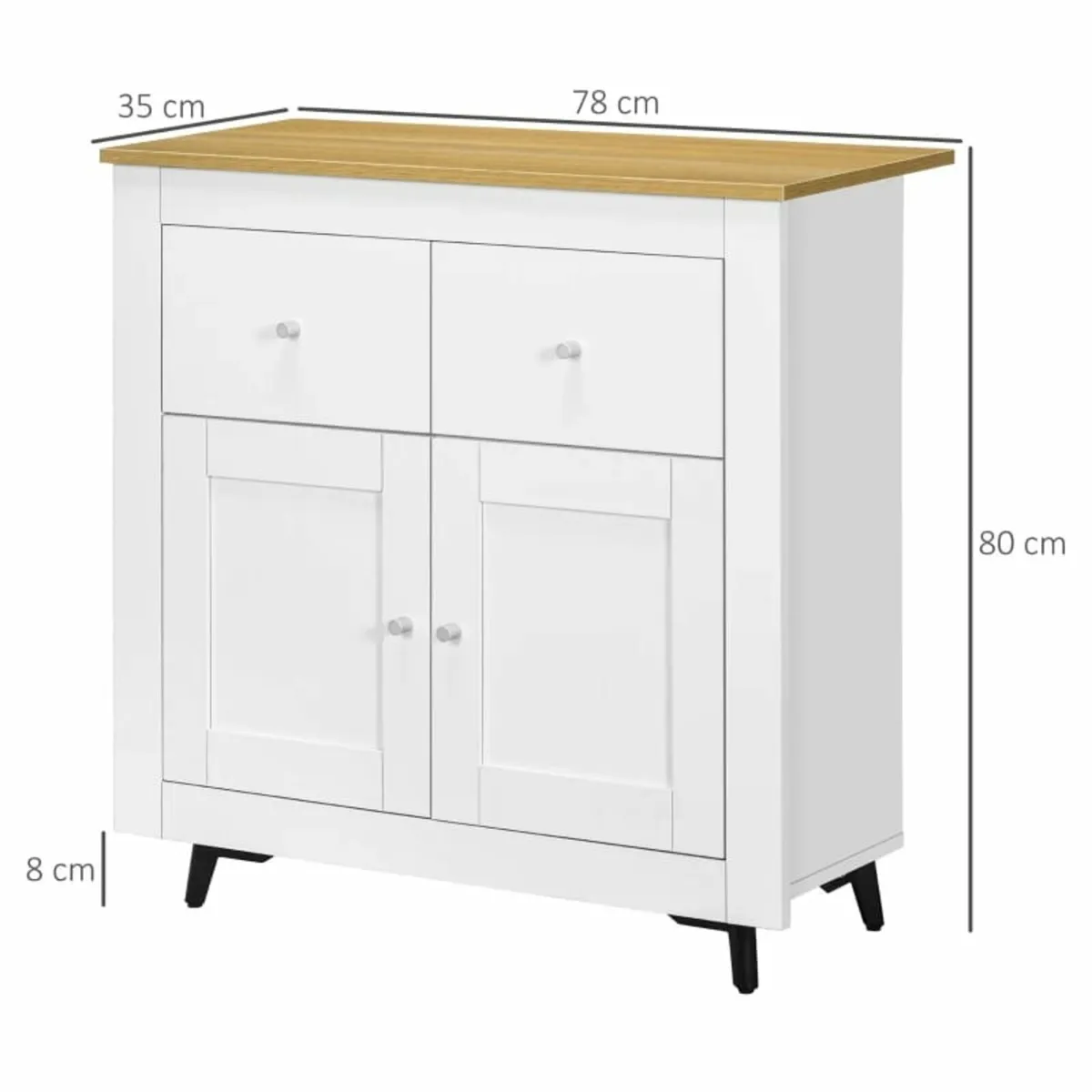 Sideboard Storage Cabinet, Modern Kitchen Cupboard - Image 2