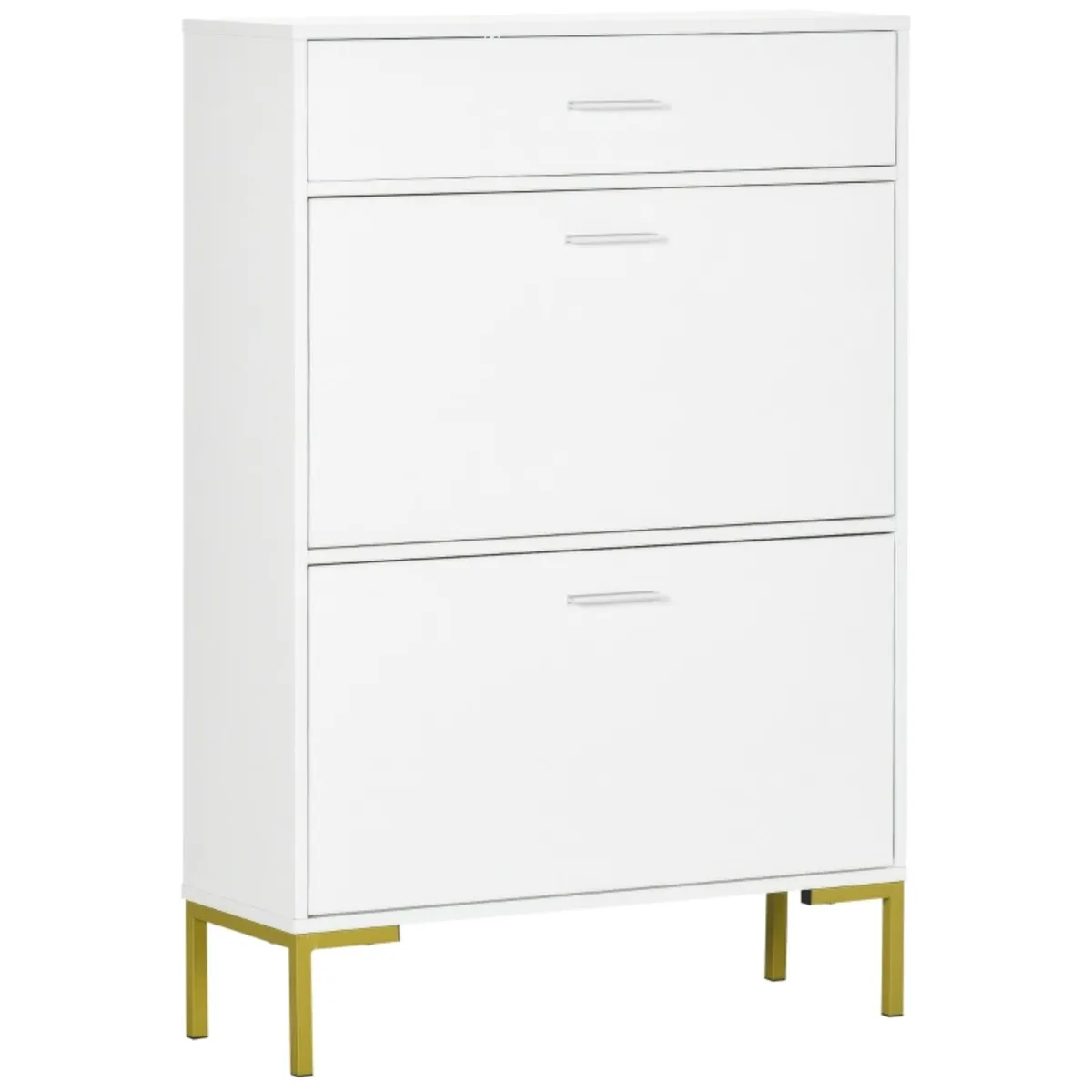 Three Drawer Slim Shoe Storage Cabinet, 12 Shoe Pa - Image 1