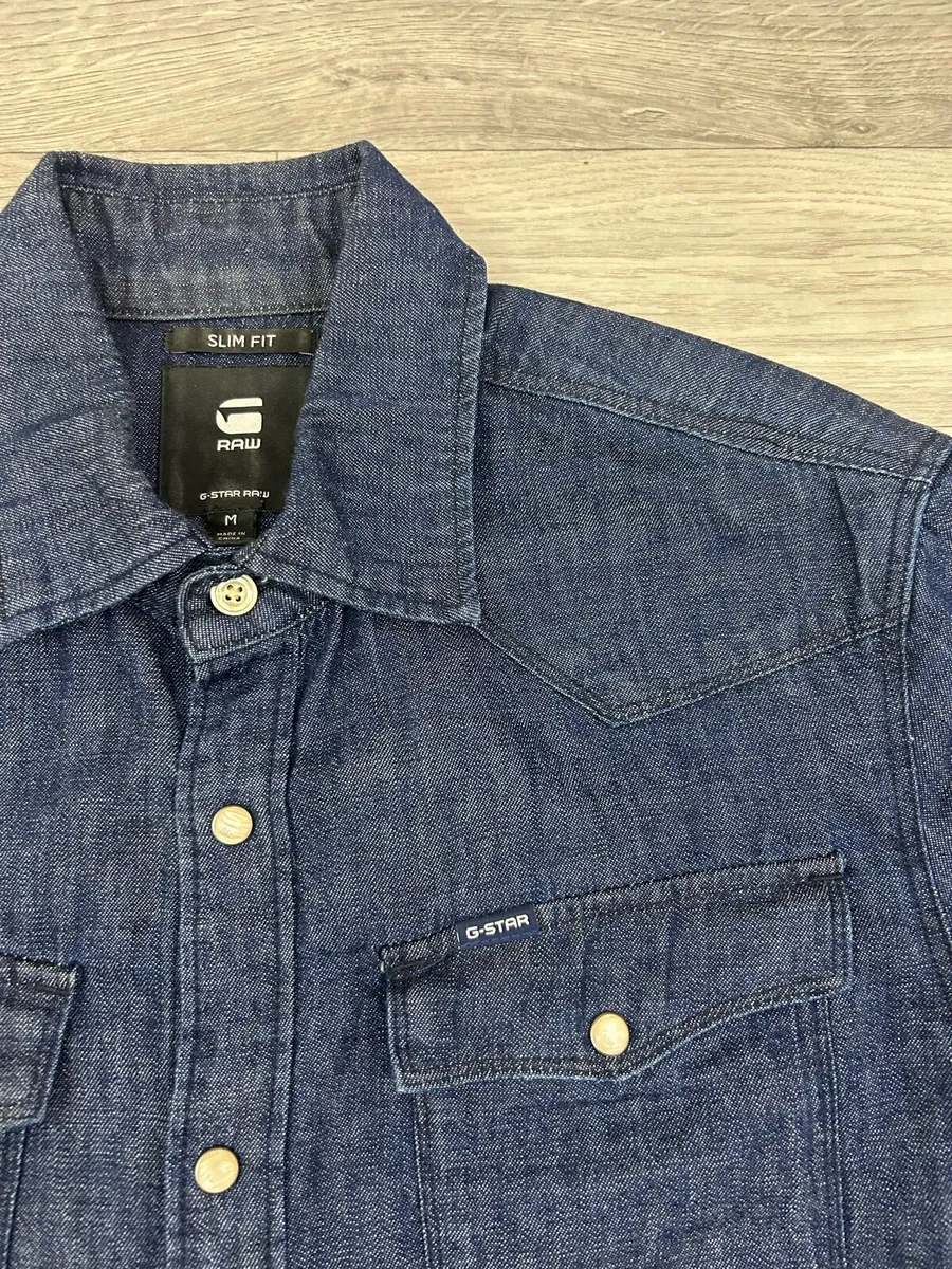 G-Star Raw Denim Western Pearl Snap Button Shirt - Image 4