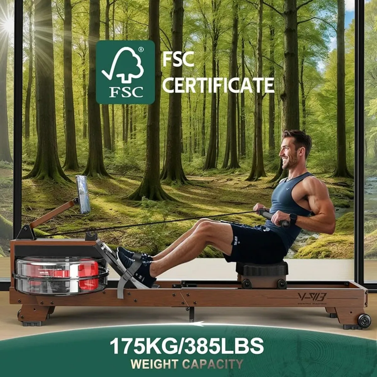 Machine for Home Gym, Rower Machines with 6-level - Image 3