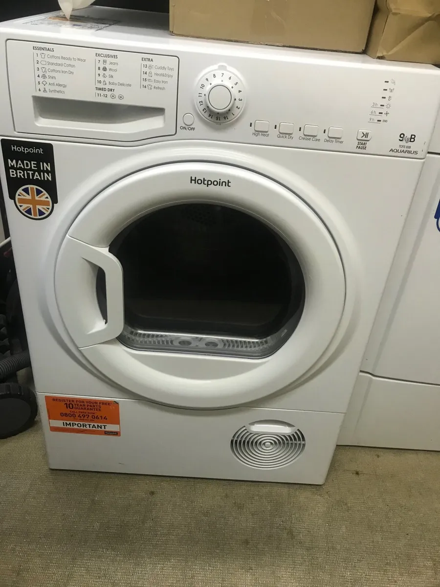 Hotpoint 9kg  condenser Dryer - Image 1