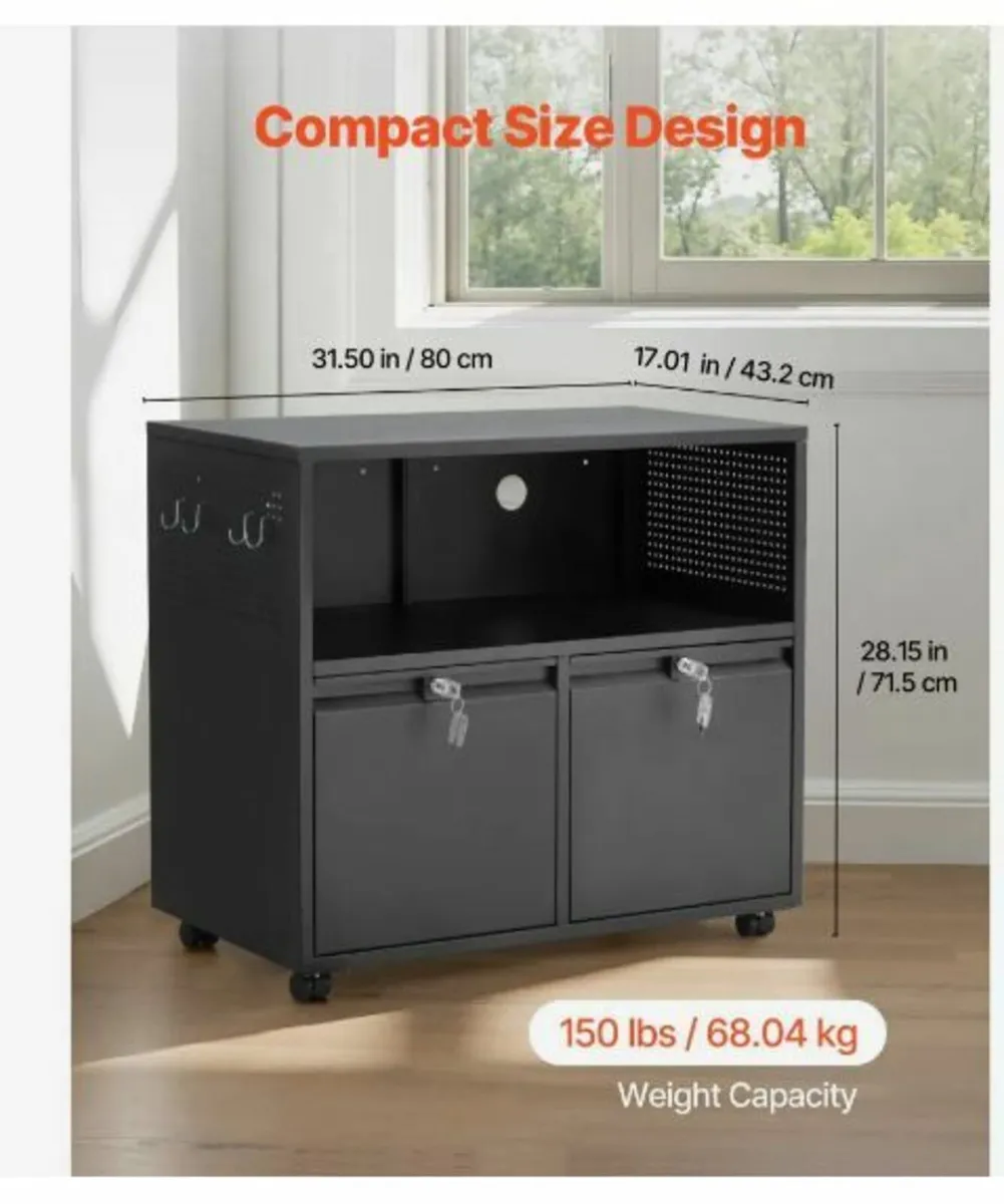 2 Drawers Lateral Metal File Cabinet - Image 4
