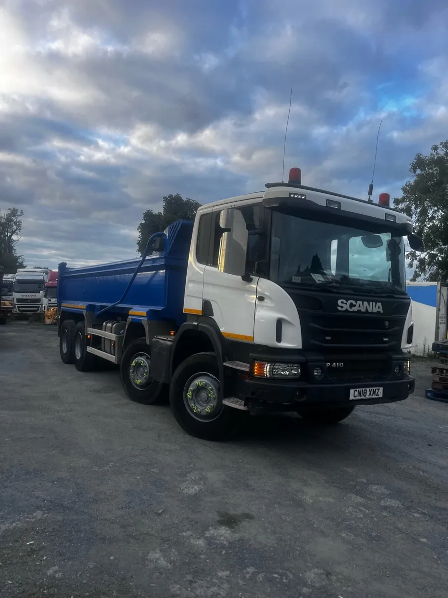 2018 scania p410 steel body tipper - Image 1