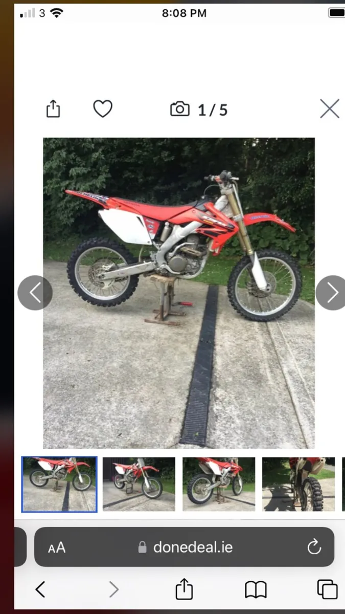 2007 Honda crf250r twin exhaust - Image 3