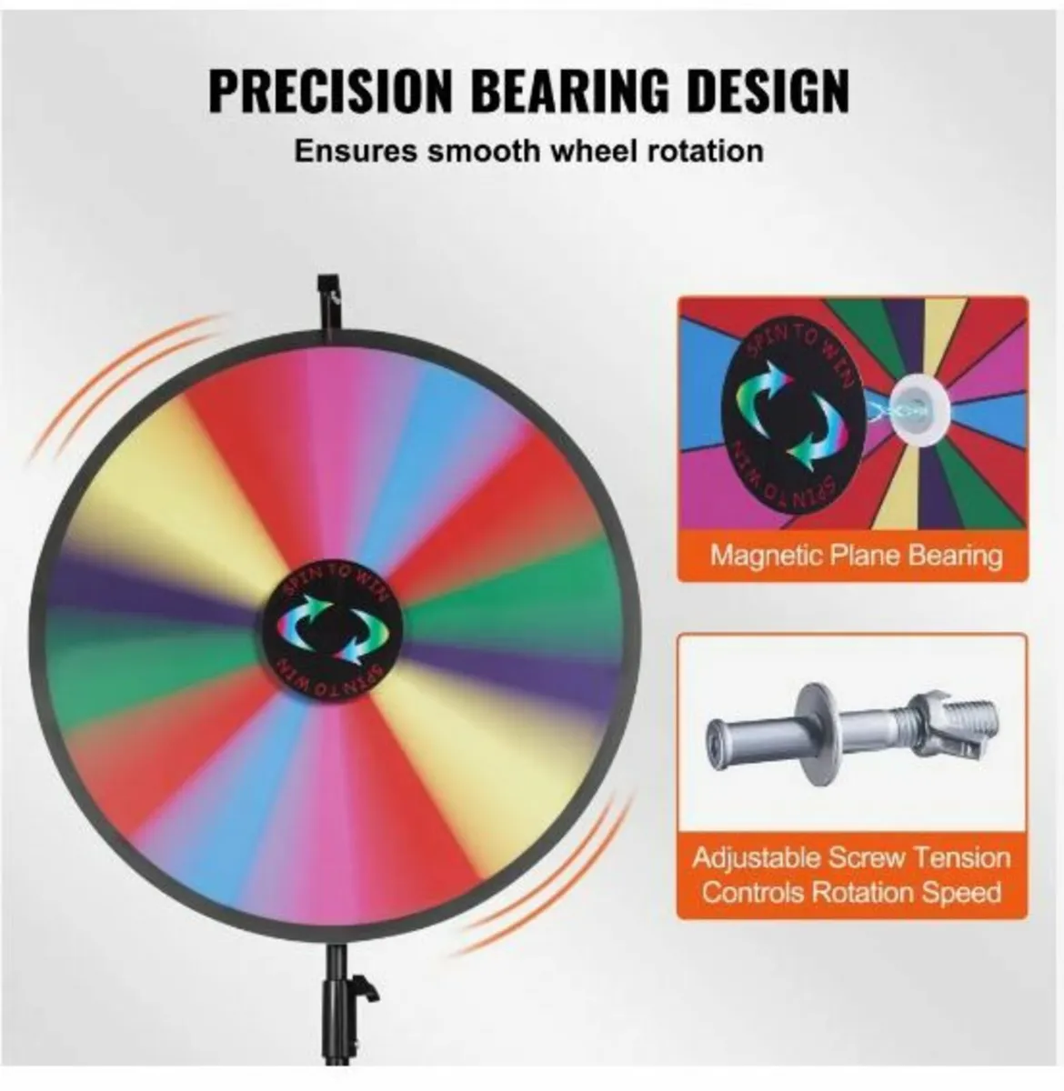 24” Color Prize Wheel Tripod Floor Stand - Image 4