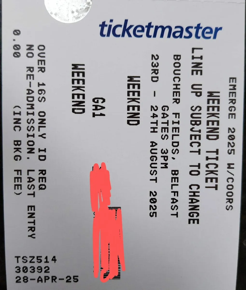 ###Emerge weekend tickets ####