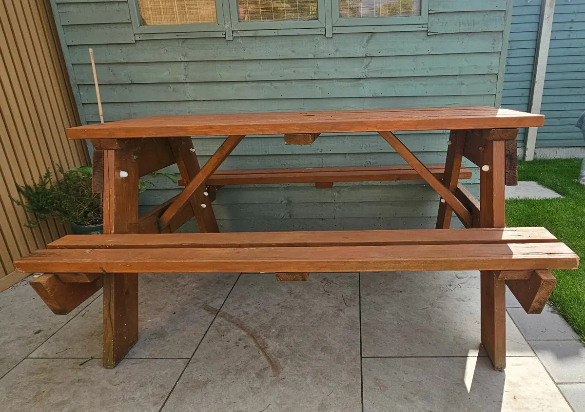 Picnic Bench Sturdy - Image 2