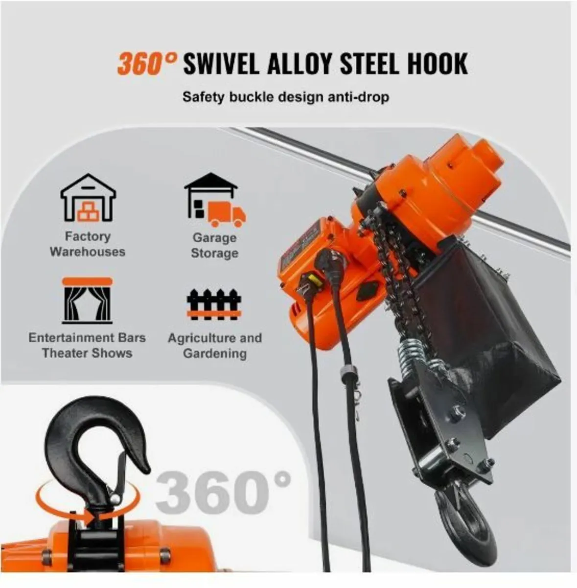 Electric Chain Hoist Single Phase Crane Hoist - Image 2