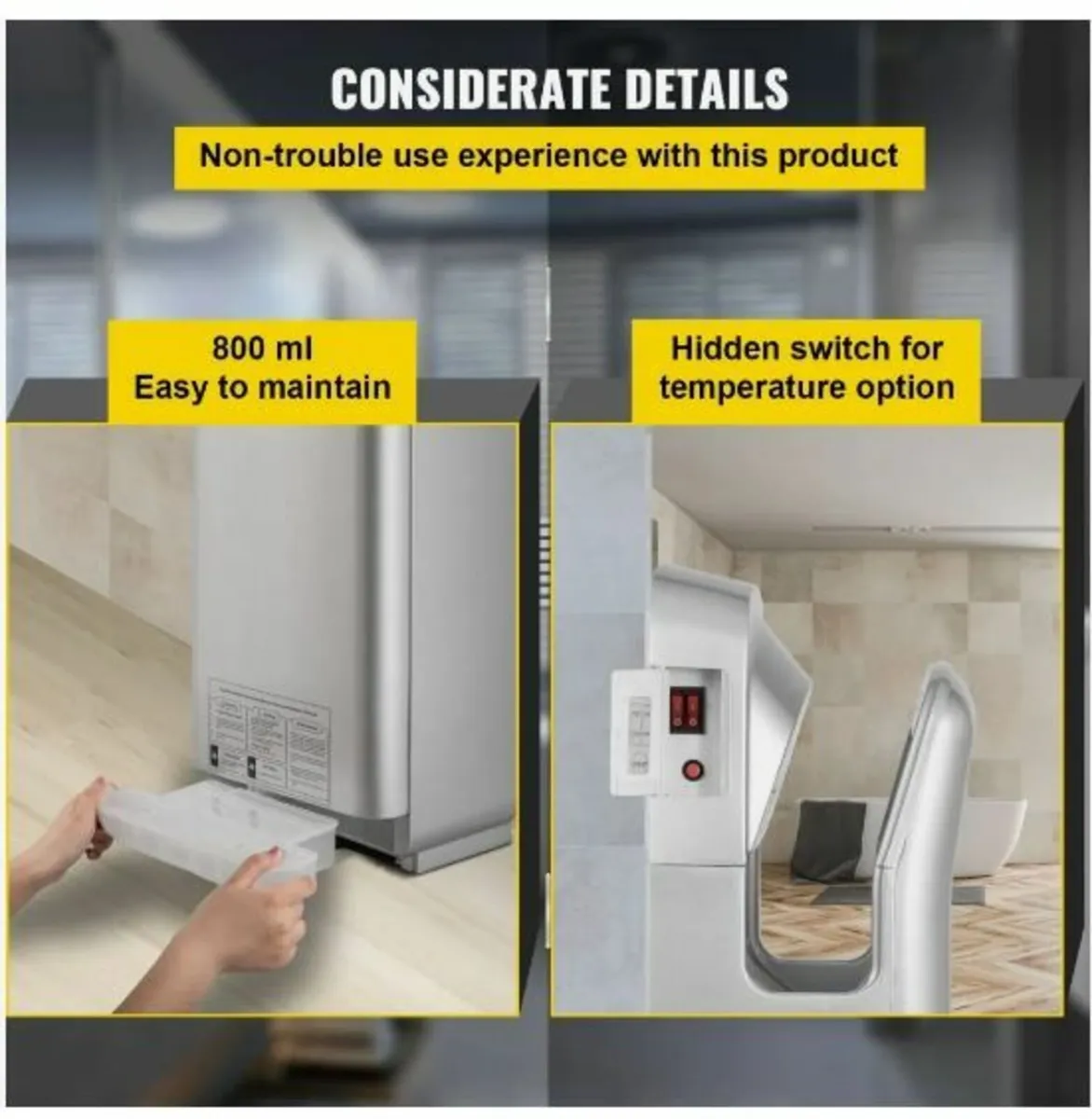 Jet Hand Dryer, Premium Electric Commercial - Image 4