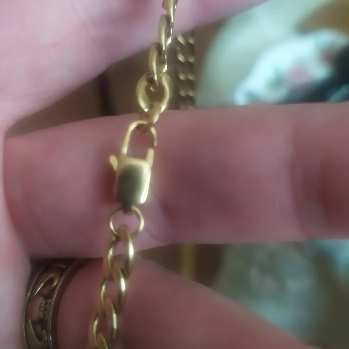 Pvd gold chain.   22 inches - Image 1