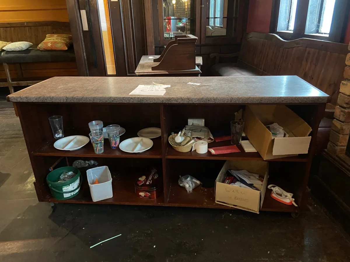 Large Service Counter on Wheels