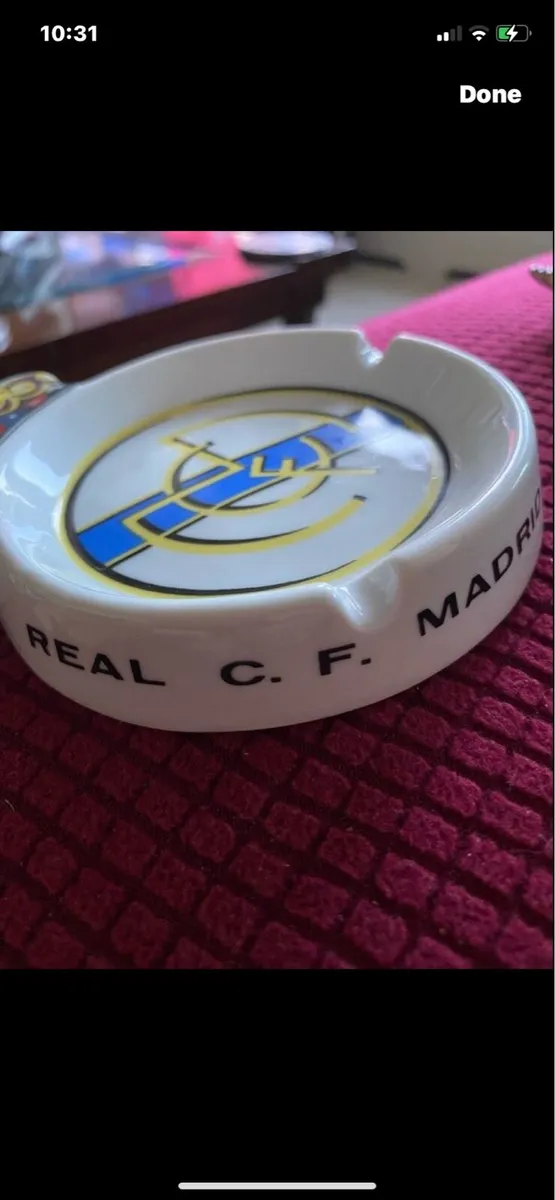 Real Madrid Ceramic Ashtray - Image 2