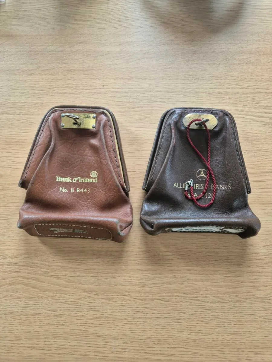 Vintage bank deposit bags - Image 1