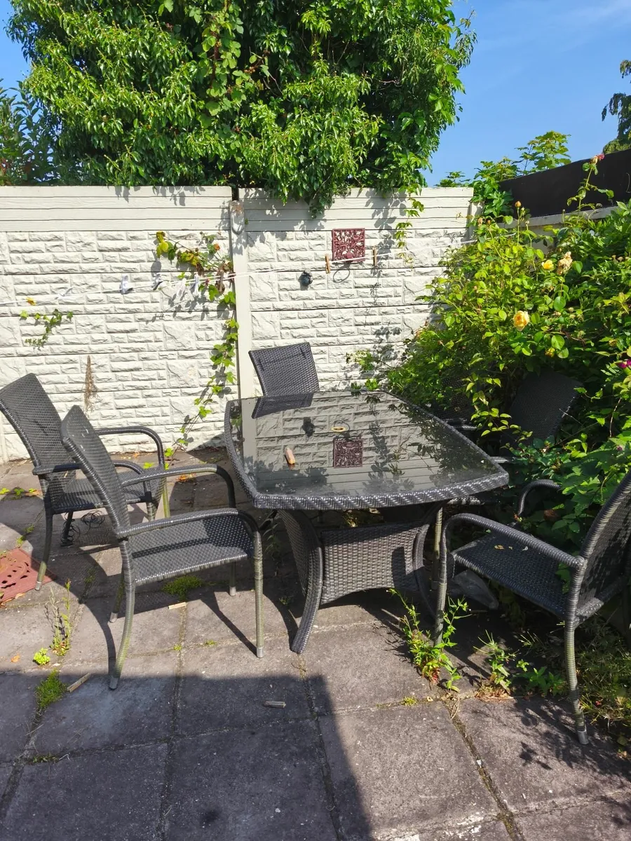 Garden Table and 6 chairs - Image 1