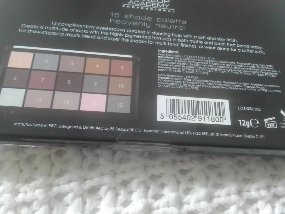 EYESHADOW AND FACE PALETTES X 2 NEW UNOPENED - Image 3
