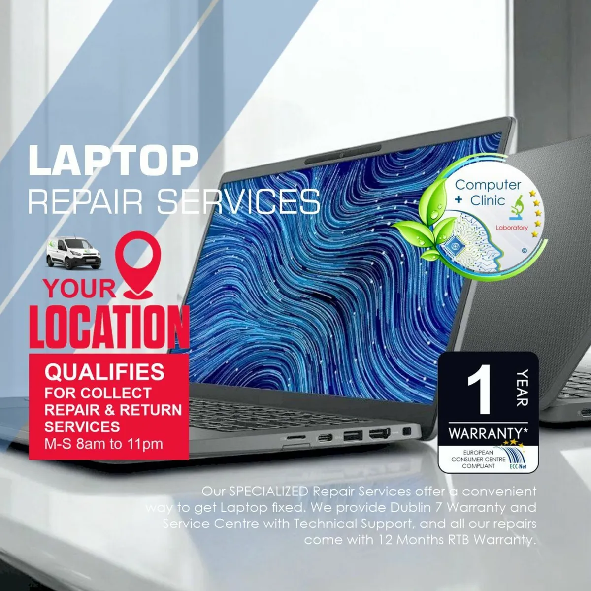 LAPTOP REPAIRS》WE COLLECT REPAIR & RETURN - Image 1