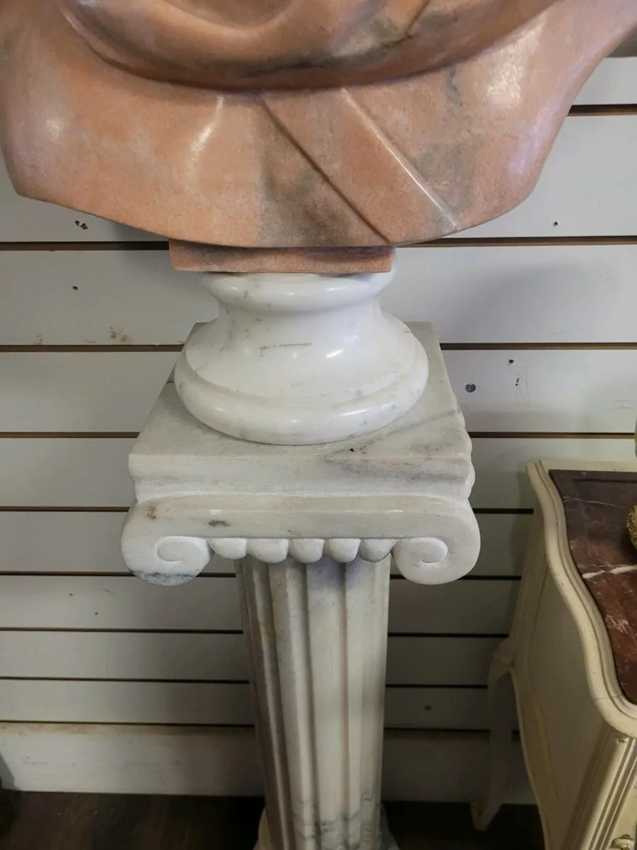 APOLLO marble bust.300 kg. - Image 3