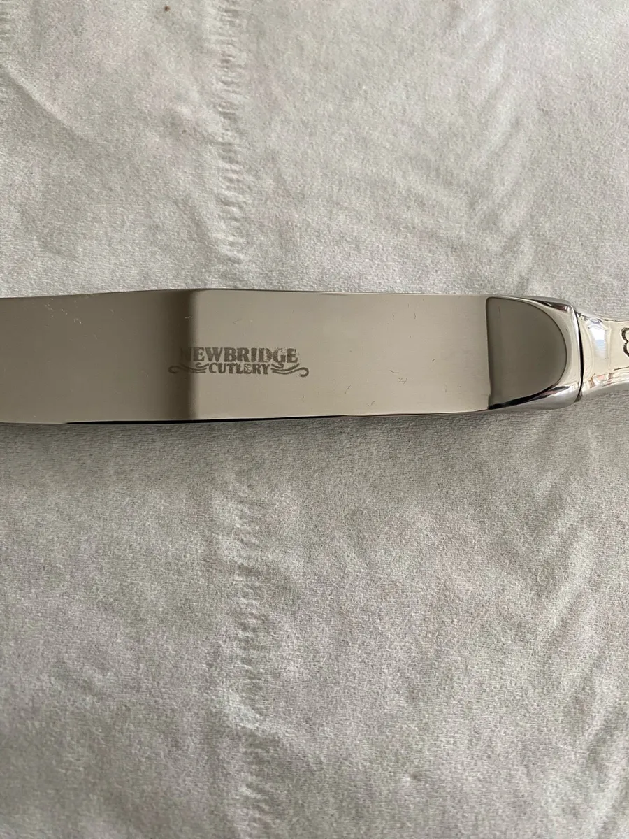 Newbridge silver plated kings pattern knives set 4 - Image 2