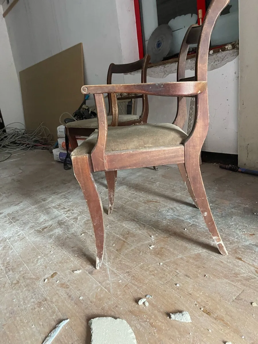 2 antique regency chairs - Image 2