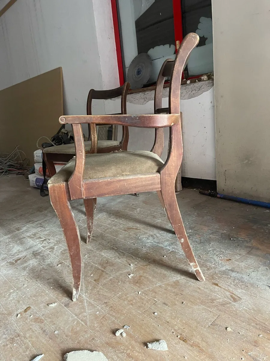 2 antique regency chairs - Image 3