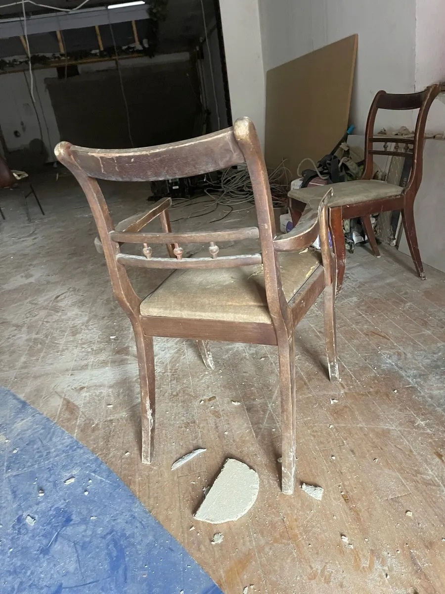 2 antique regency chairs - Image 4