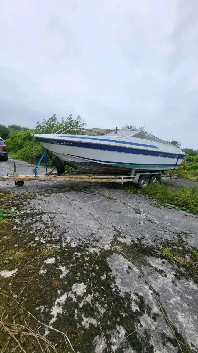 Heavy Duty Boat Trailer and 25ft Boat - Image 1