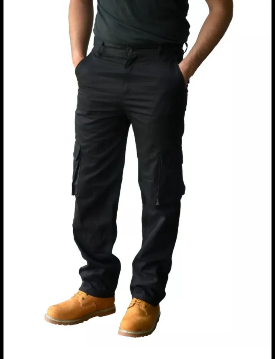 Mens Cargo Combat Work Trousers ALL SIZES - Image 2