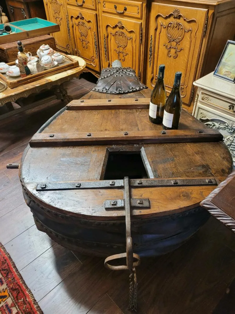 Large coffee table 160/110 cm. Made from 19th cent - Image 3