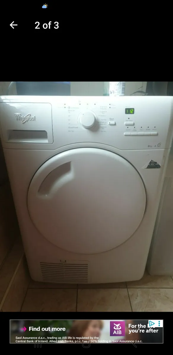 Whirlpool condensor dryer - Image 1