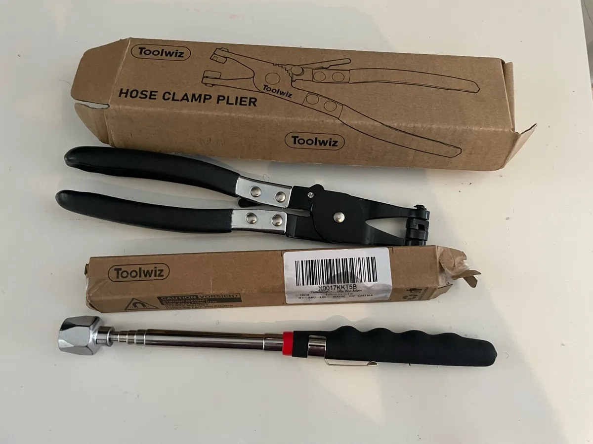 Hose Clamp Pliers + Telescopic pick up tool