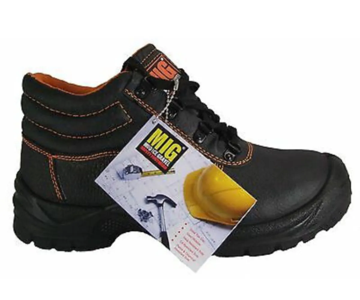 Mens MIG Steel Toe Cap Work Safety Boots ALL SIZES - Image 3