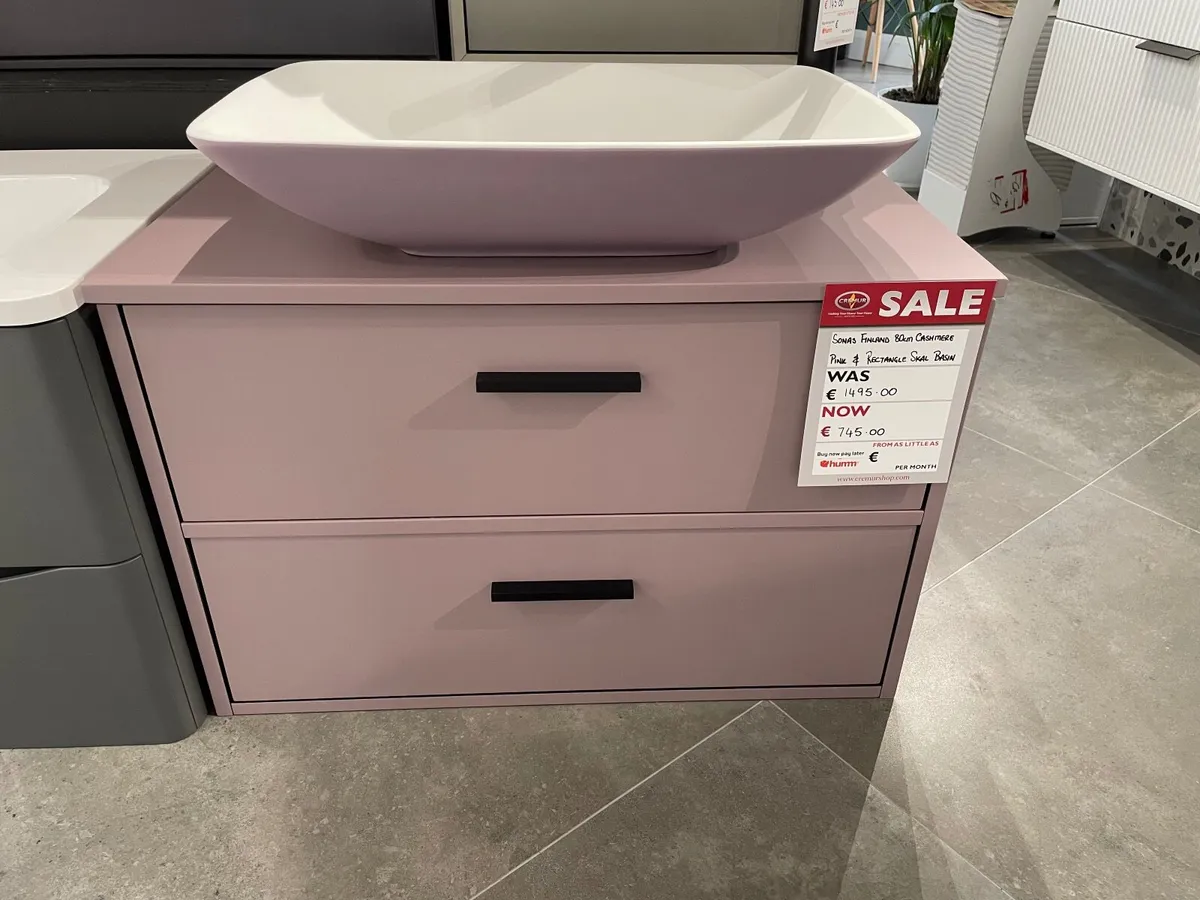 Ex-display Sonas Finland 80cm Cashmere Pink Unit - Image 1