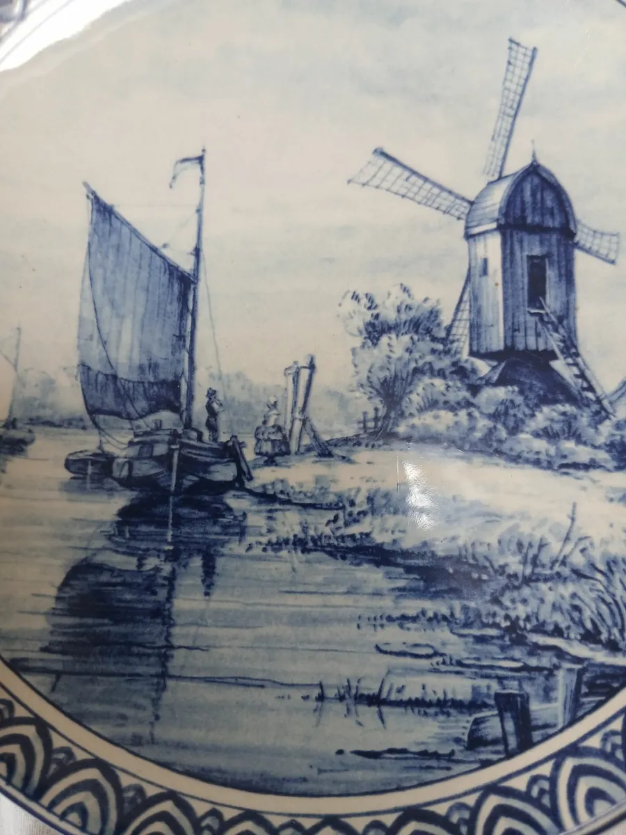 Original Delftsblue Handwerk wall plate - Image 4