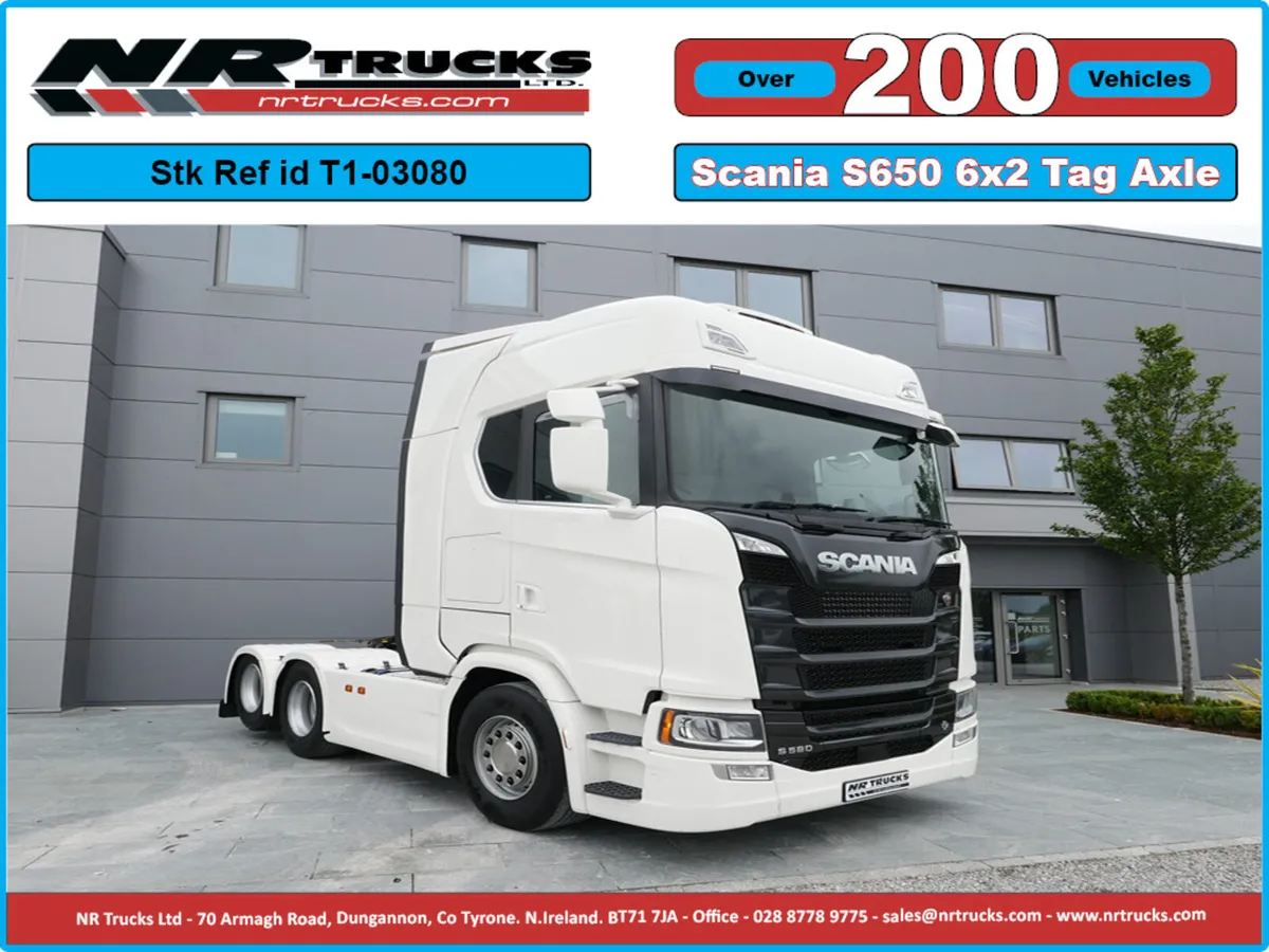 Scania S650 N/G Highline 6x2 Tag Axle Auto Gearbox - Image 1