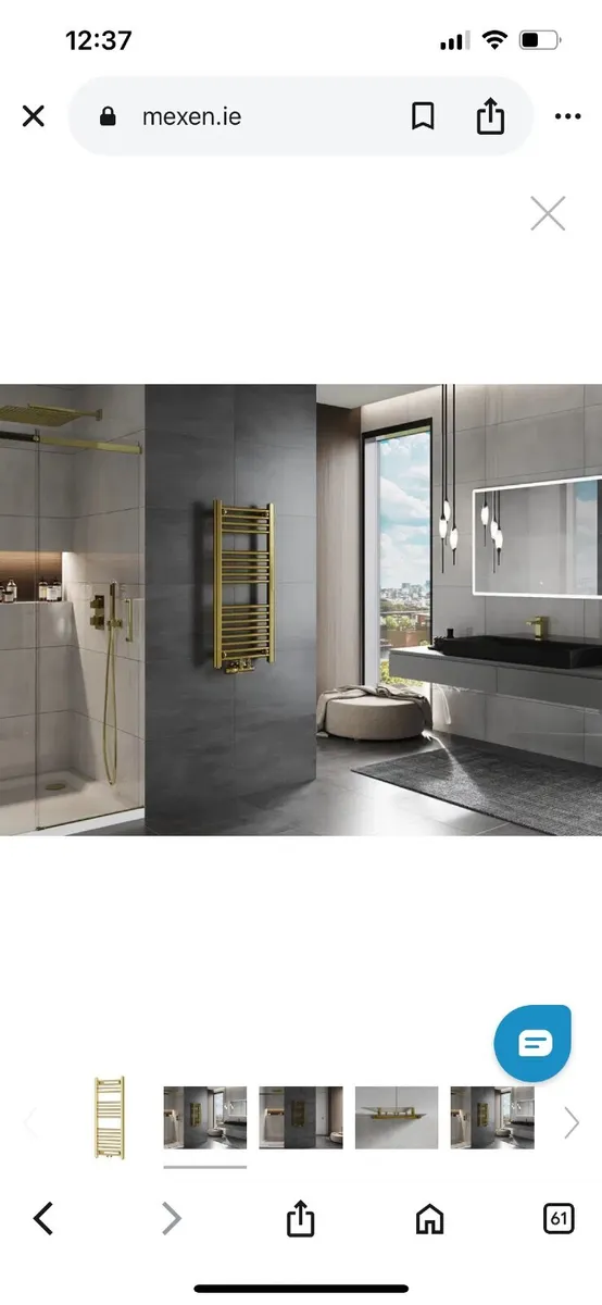 Gold bathroom radiator - Image 2