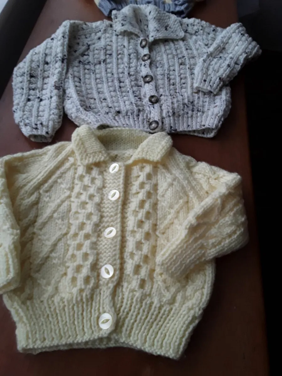 Brand new hand knitted Baby Aaron cardigans - Image 1