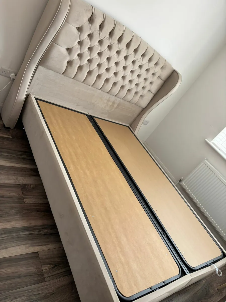Taupe colour 5ft divan outtaman - Image 4
