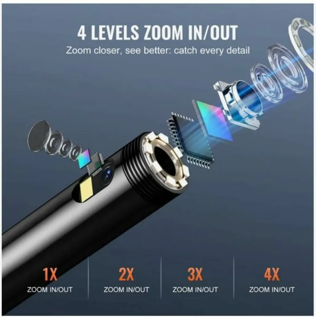 Endoscope Camera with Lights Dual Lens - Image 4