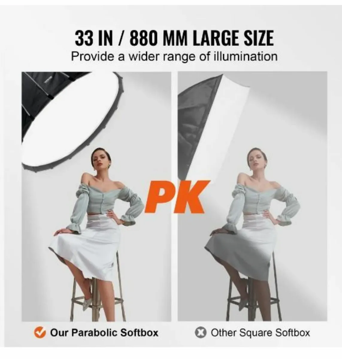 Parabolic Softbox 33 in Quick Release - Image 4
