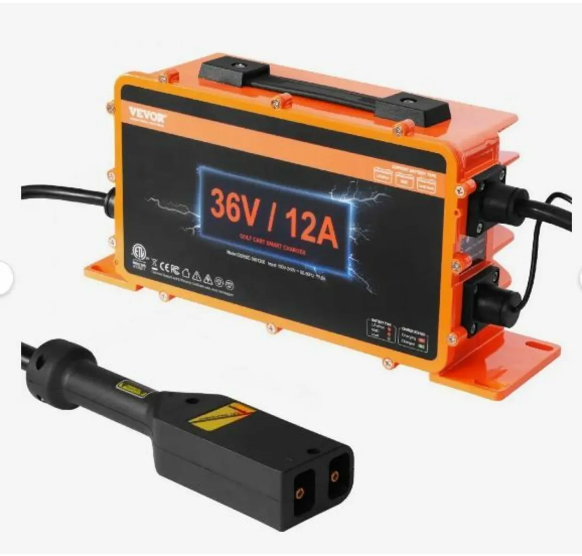 36 Volt 12 AMP Golf Cart Smart Battery Charger - Image 1